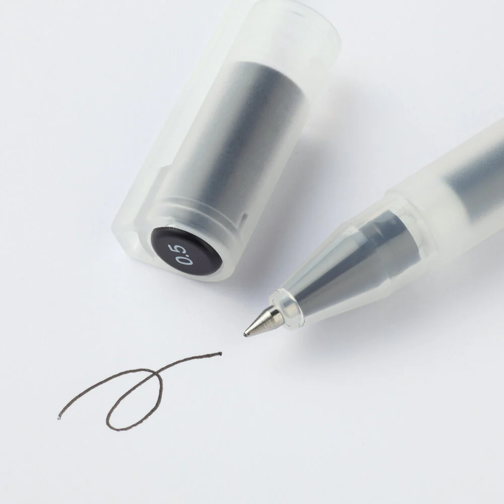 Gel Ink Ballpoint Pen - Cap Type 0.5mm (10 Pack) - Image 3