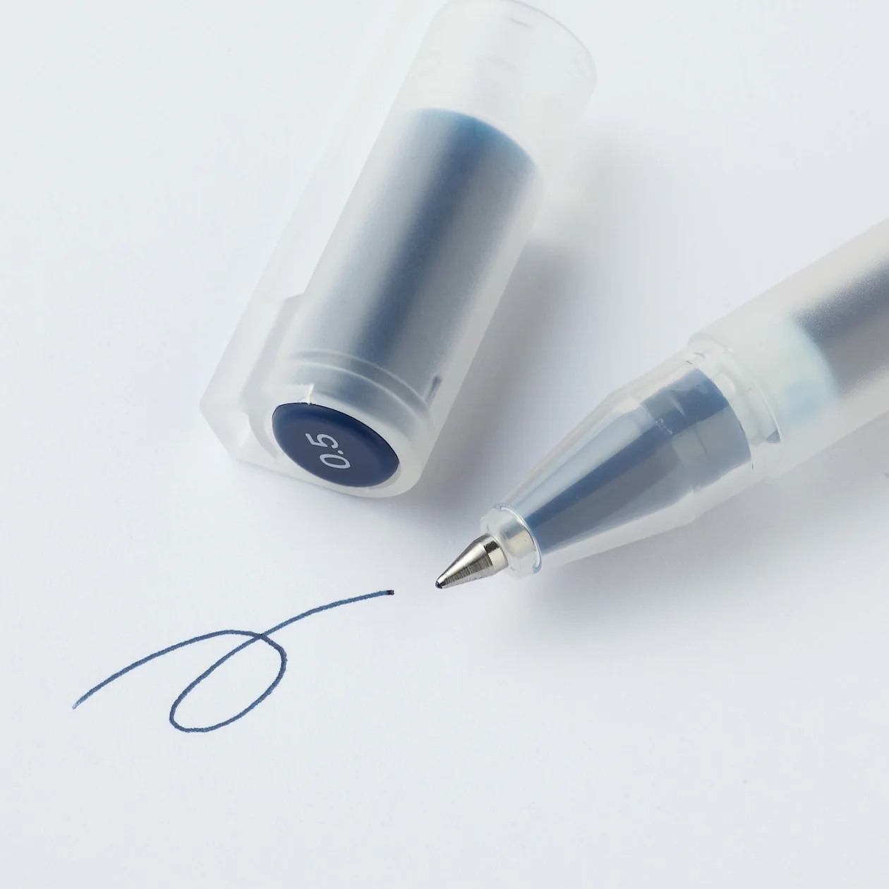 Gel Ink Ballpoint Pen - Cap Type 0.5mm (10 Pack) - Image 6