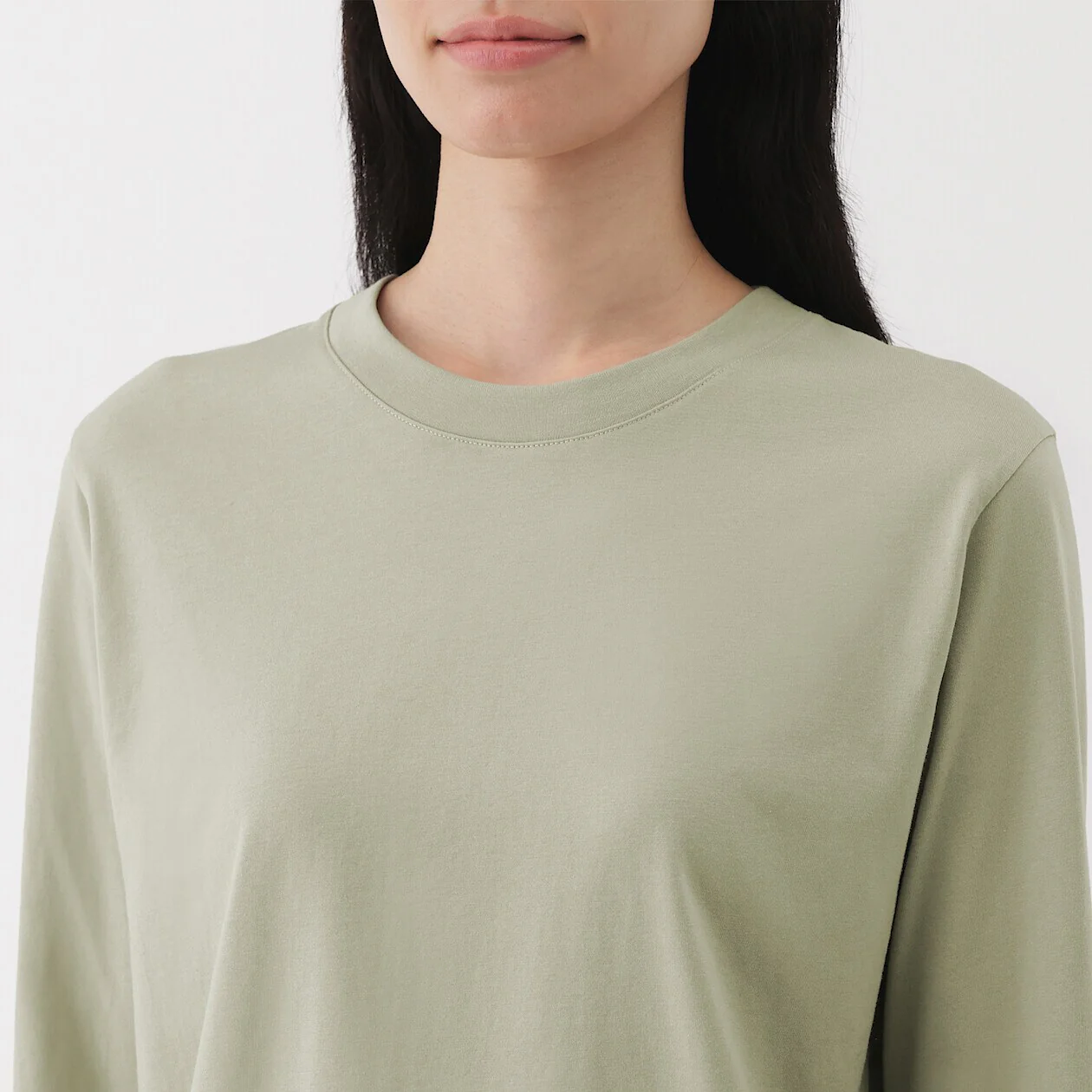Jersey Crewneck Long Sleeve T-Shirt - Image 5