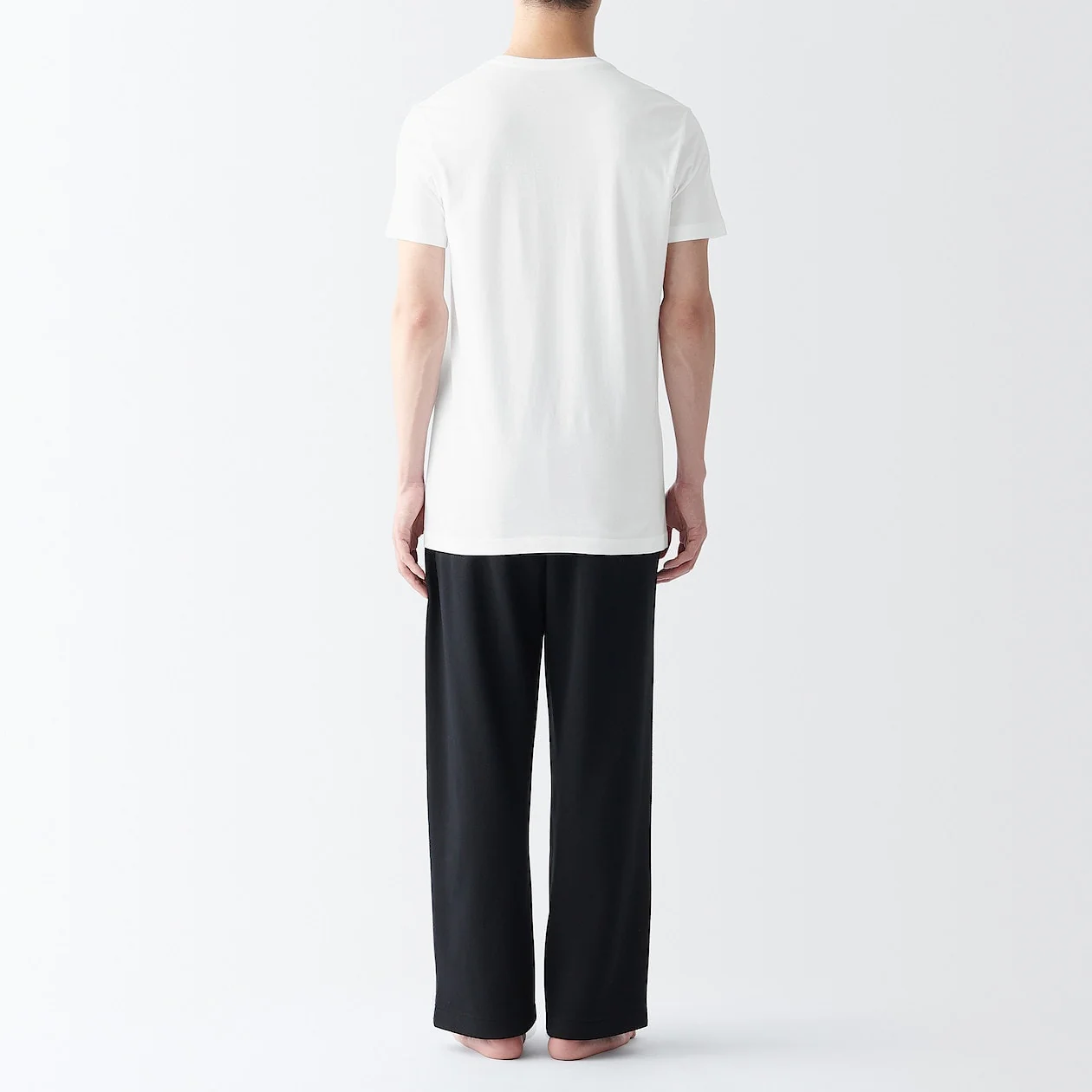 Side Seamless Cotton V-Neck T-Shirt (2 Pack) - Image 11