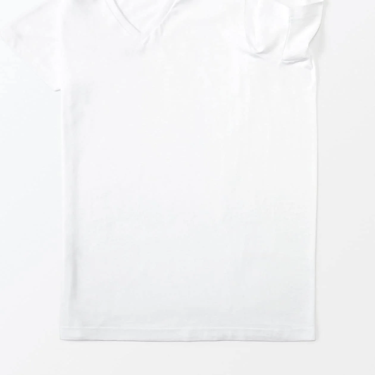 Side Seamless Cotton V-Neck T-Shirt (2 Pack) - Image 16
