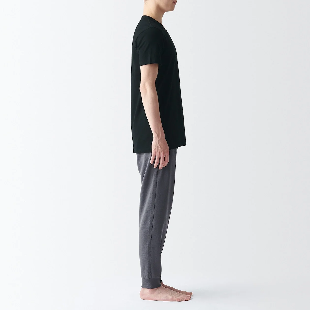 Side Seamless Cotton V-Neck T-Shirt (2 Pack) - Image 3