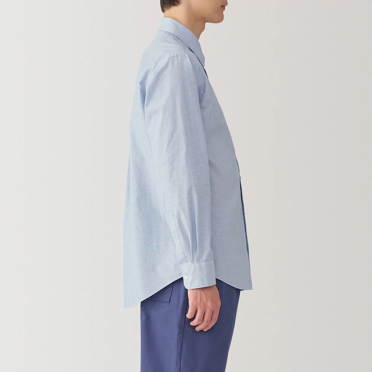 Washed Broadcloth 100% Cotton Long Sleeve Shirt - Image 27