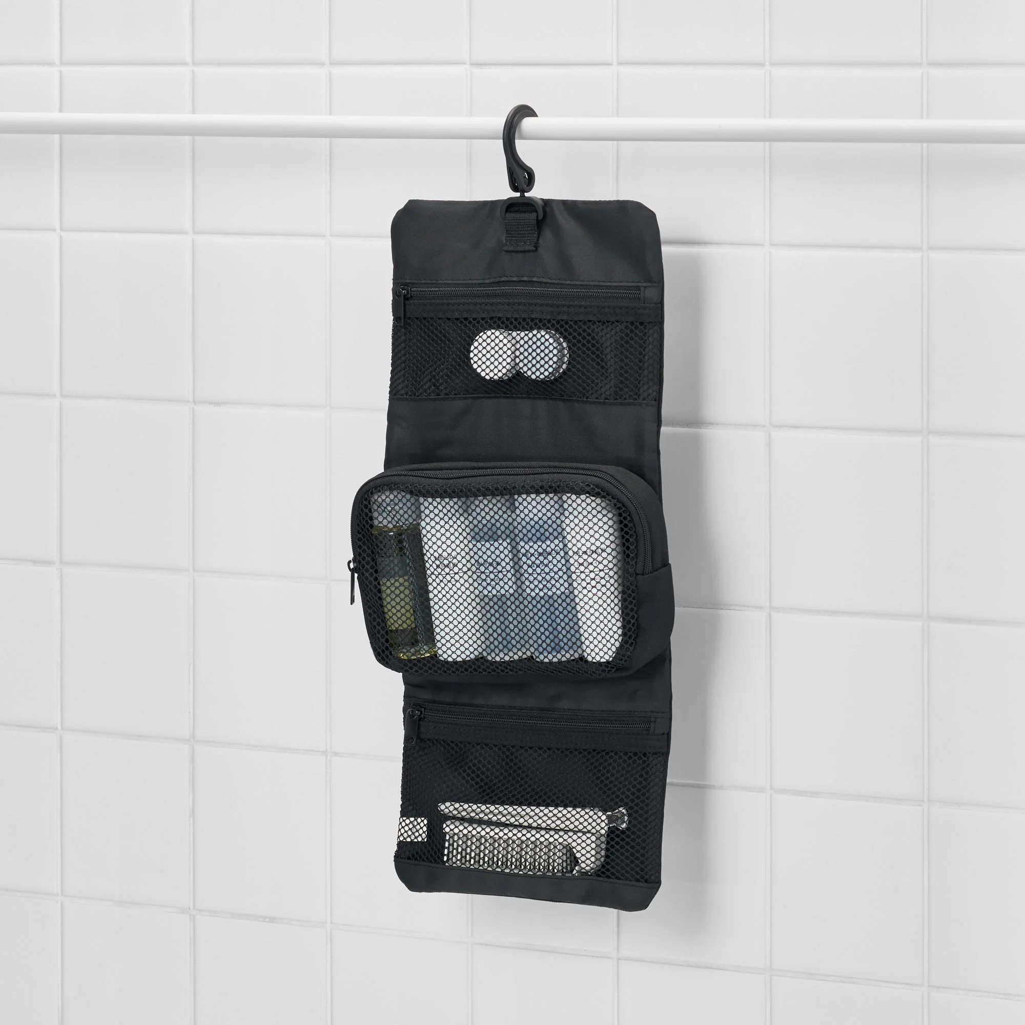 Polyester Hanging Toiletry Case with Pouch - Small - Image 8