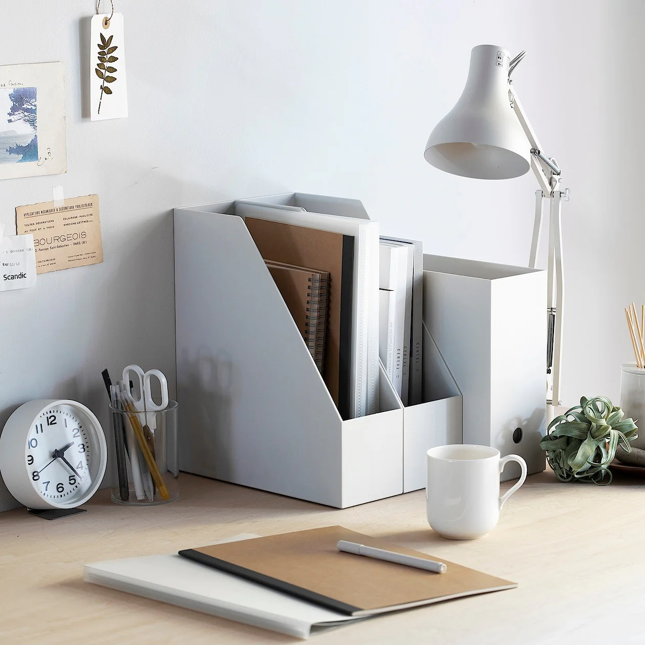 Polypropylene File Box - White Grey A4 - Image 8